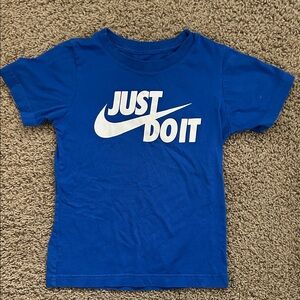 Nike Kids Just Do It Blue Tee